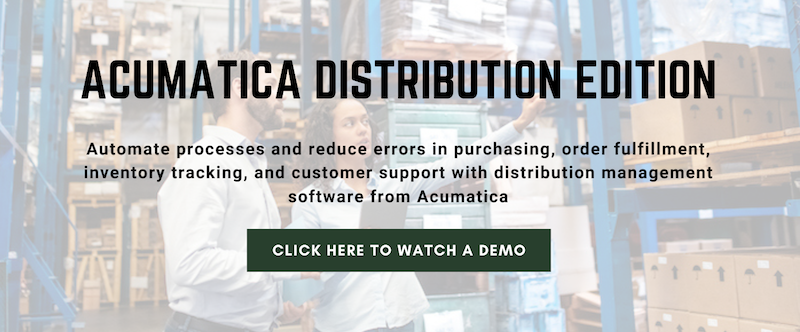 Acumatica Distribution Demo