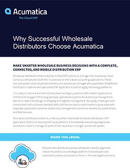 ERP for Distributors Why Acumatica