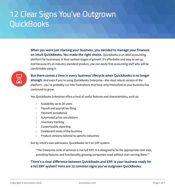 Outgrow QuickBooks Sign