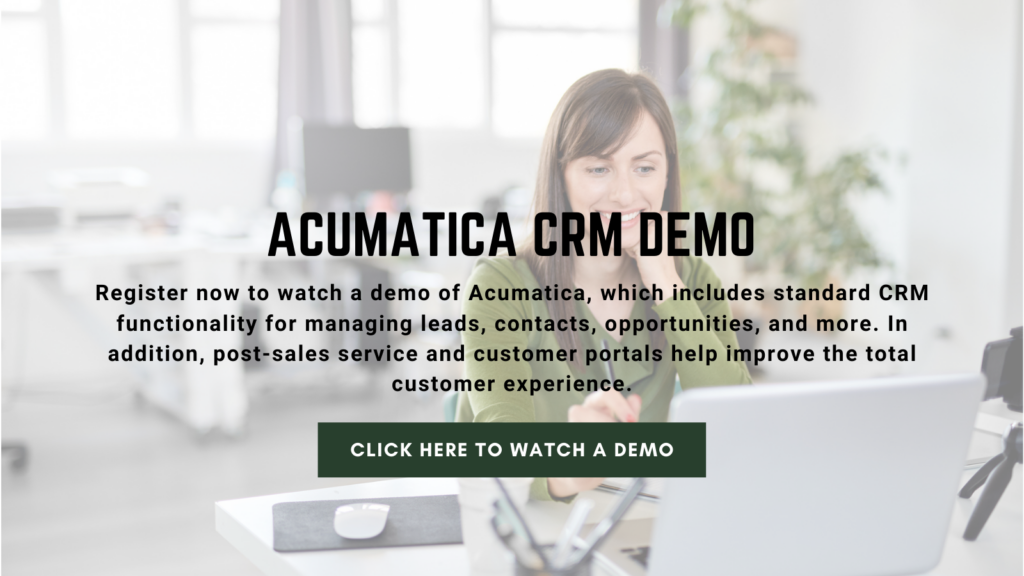 Acumatica CRM Demo